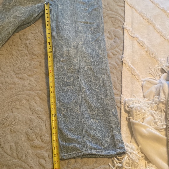 We The Free Wide by Free People Leg Denim Paisley Overalls - Picture 11 of 11